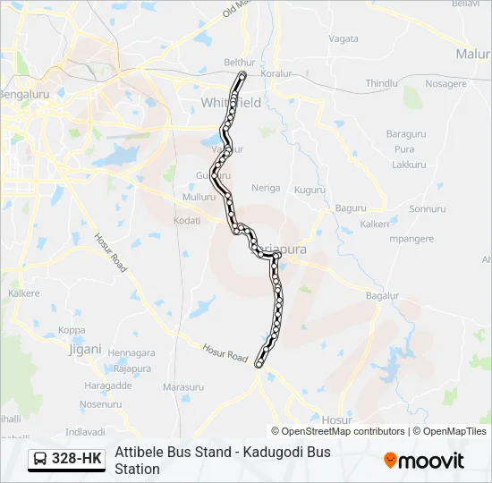 328-HK Bus Line Map