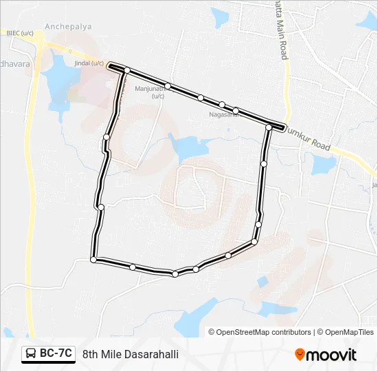 BC-7C Bus Line Map