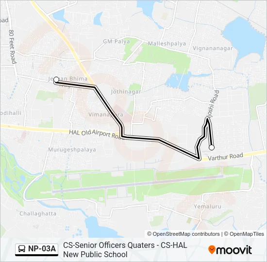 NP-03A Bus Line Map