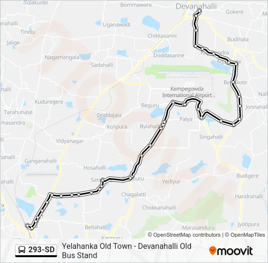 293-SD Bus Line Map