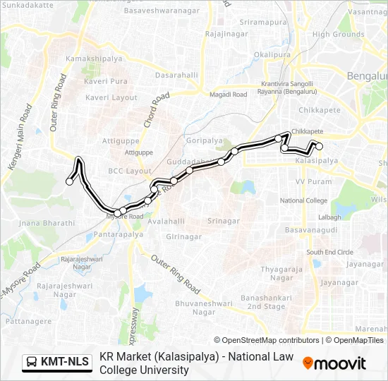 KMT-NLS Bus Line Map