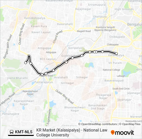 KMT-NLS Bus Line Map