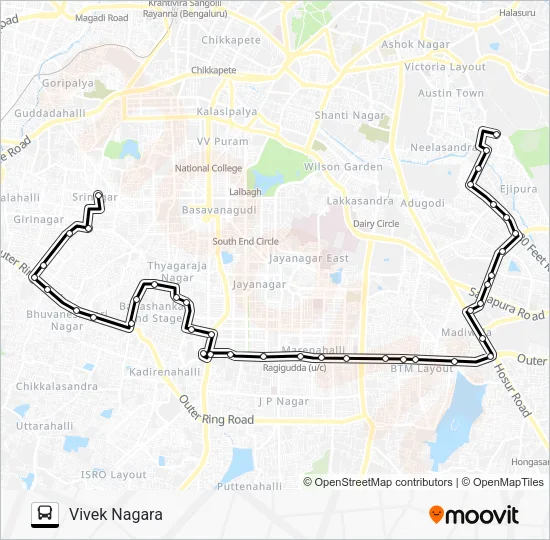 201 SRN-VVKN Bus Line Map