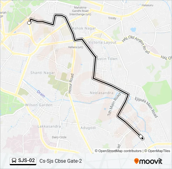 SJS-02 Bus Line Map