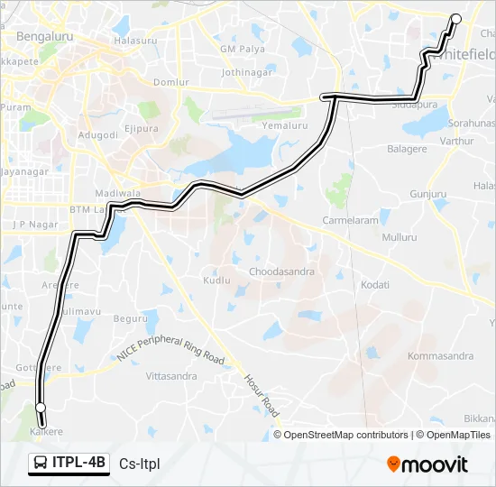ITPL-4B Bus Line Map