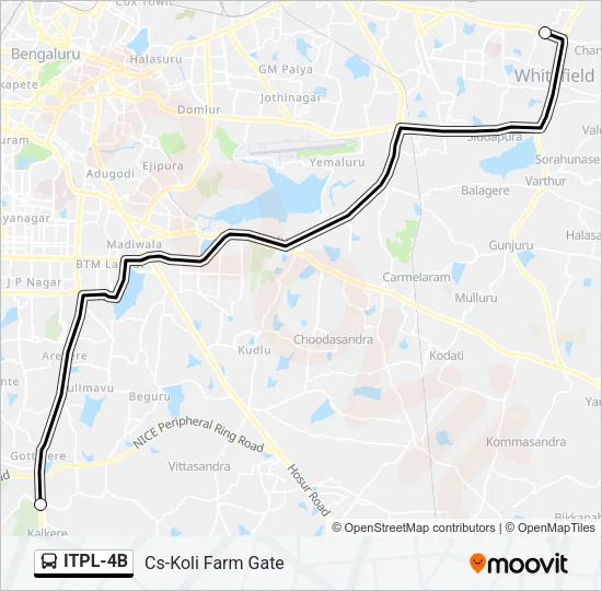 ITPL-4B Bus Line Map