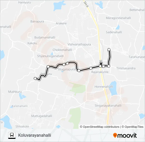 KLRH-PTML Bus Line Map