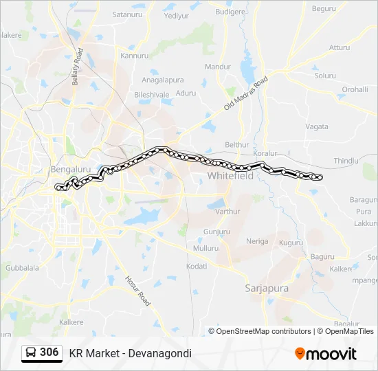 306 Bus Line Map