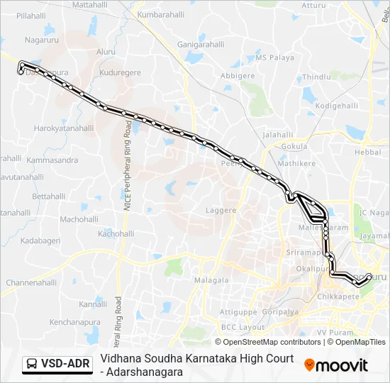 VSD-ADR Bus Line Map