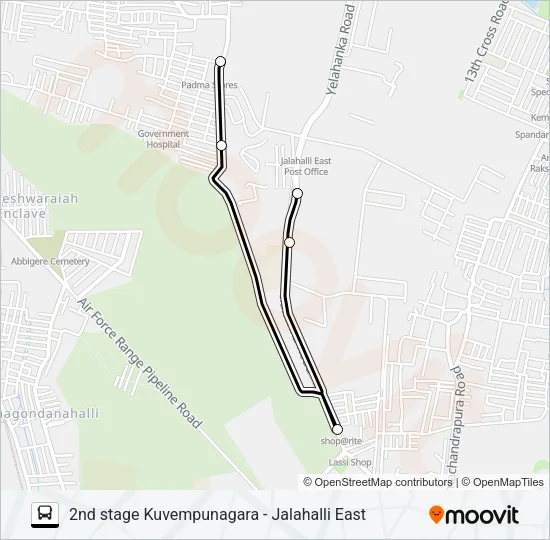 2KVP-JHE Bus Line Map