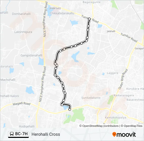 BC-7H Bus Line Map