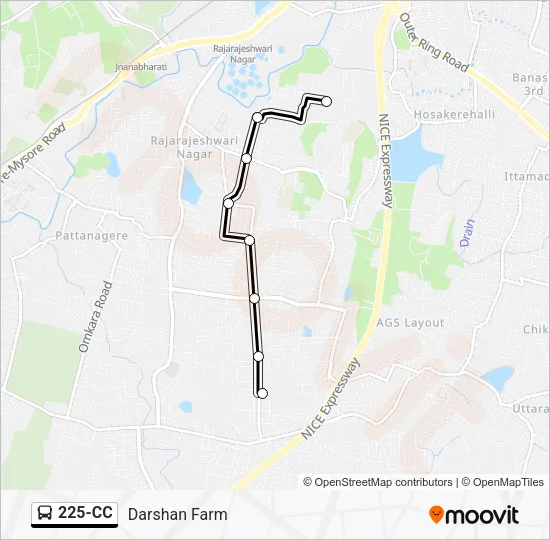 225-CC Bus Line Map