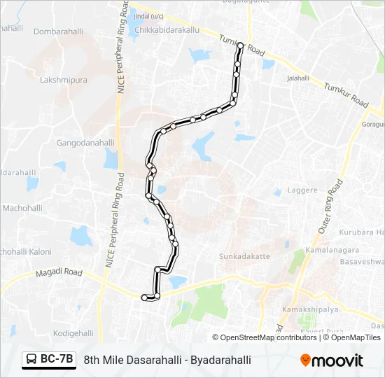 BC-7B Bus Line Map