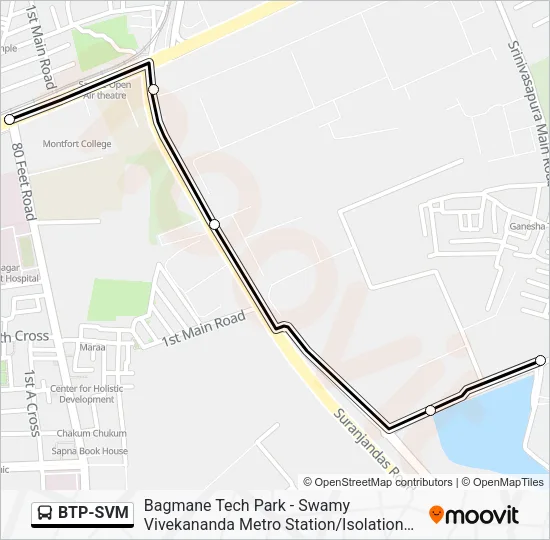BTP-SVM Bus Line Map