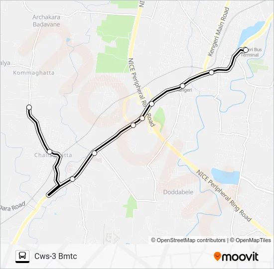 401K-CWS-3-KGRTTMC Bus Line Map
