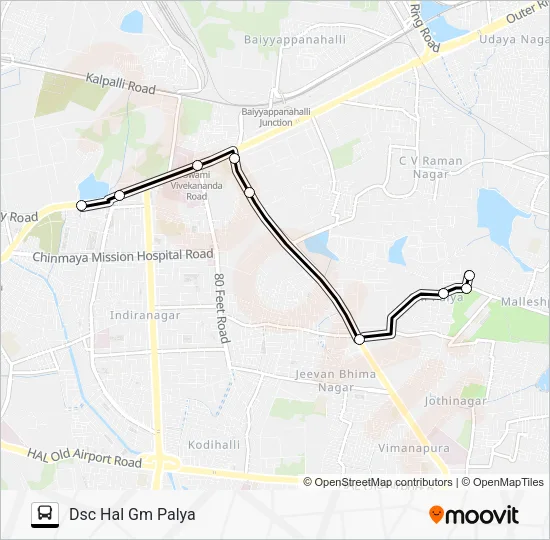 D06G-DSC HAL Bus Line Map