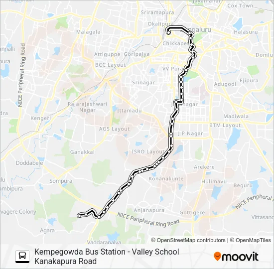 211 KBS-VLS Bus Line Map