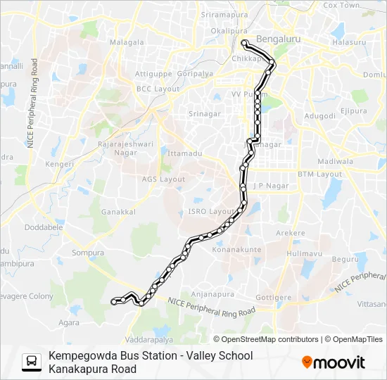 211 KBS-VLS Bus Line Map