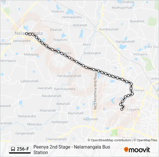 256-F Bus Line Map