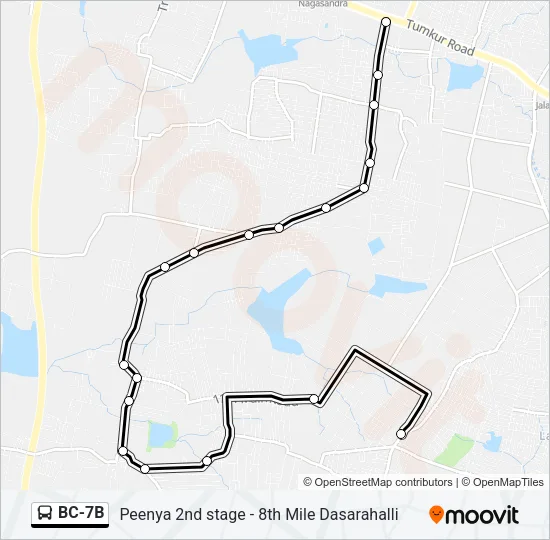 BC-7B Bus Line Map