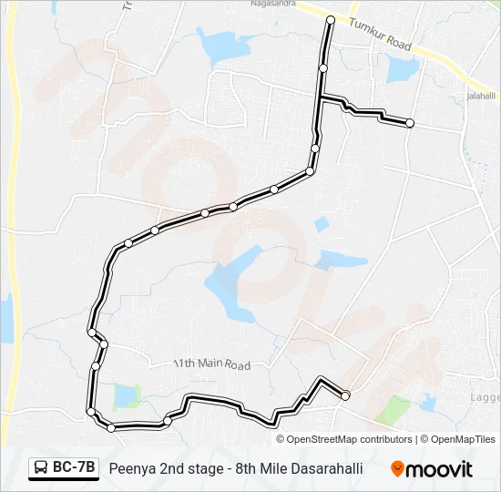 BC-7B Bus Line Map