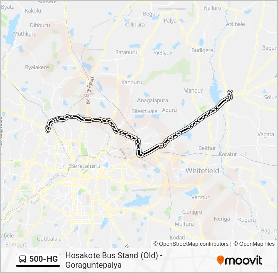 500-HG Bus Line Map