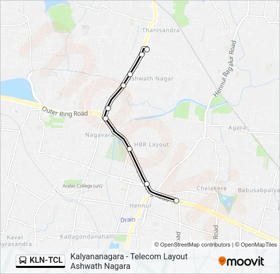 KLN-TCL Bus Line Map
