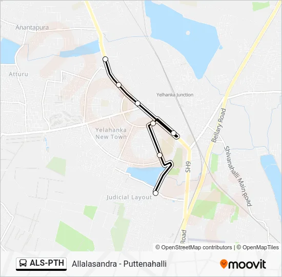 ALS-PTH Bus Line Map