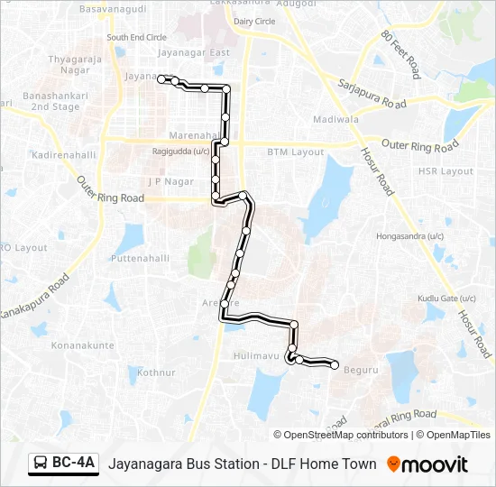 BC-4A Bus Line Map
