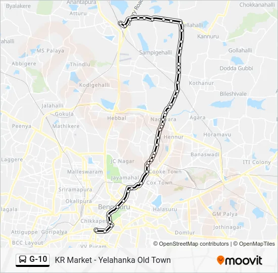 G-10 Bus Line Map
