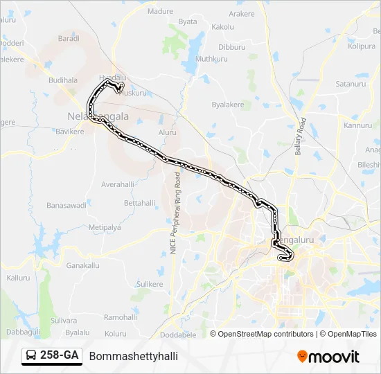 258-GA Bus Line Map