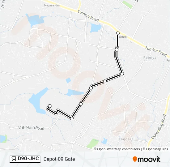 D9G-JHC Bus Line Map