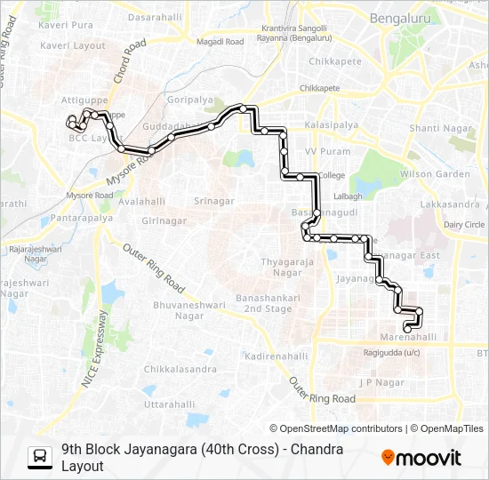 60-A CLO-JNN Bus Line Map