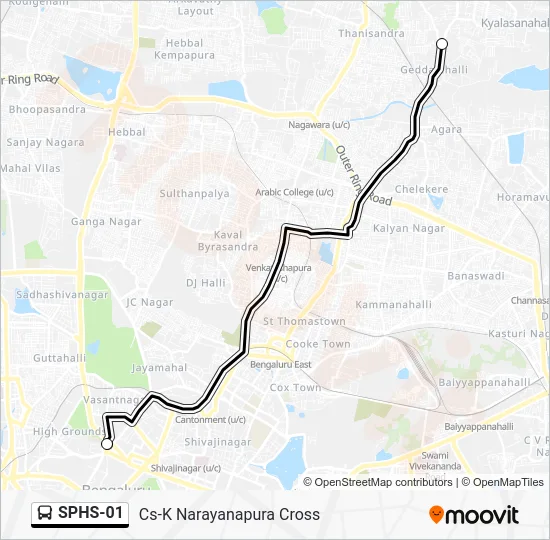 SPHS-01 Bus Line Map