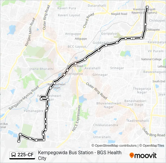 225-CF Bus Line Map