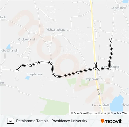 PTLMT-PRU Bus Line Map
