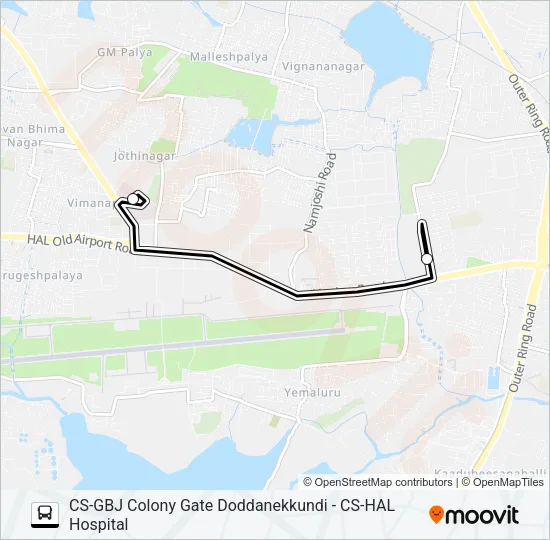 HALHSP-1 Bus Line Map