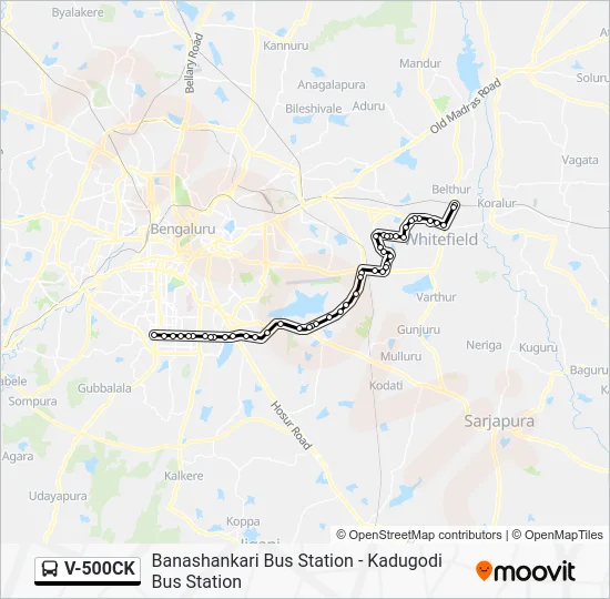 V-500CK Bus Line Map