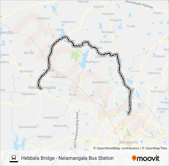 406 HBLB-NMG Bus Line Map