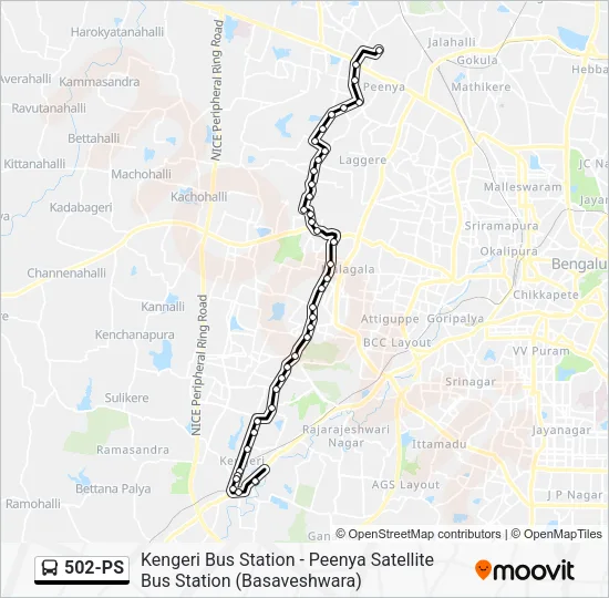 502-PS Bus Line Map
