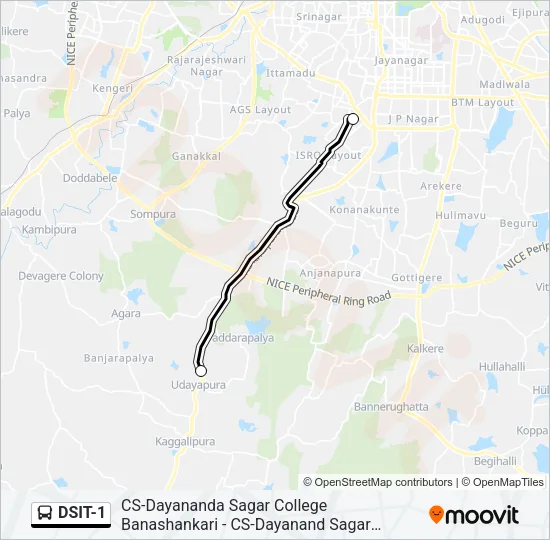 DSIT-1 Bus Line Map