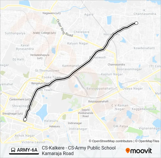 ARMY-6A Bus Line Map