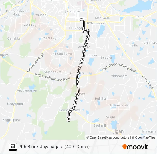 365J-BNZ-JNN Bus Line Map