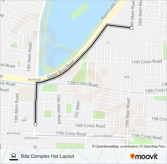D25G-HSRBDA Bus Line Map