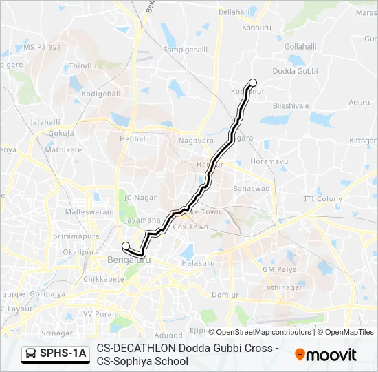 SPHS-1A Bus Line Map