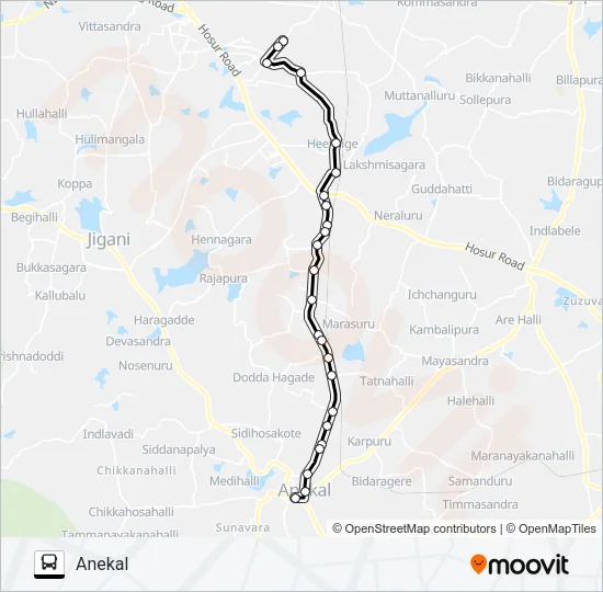 D38G-HLG-ANK Bus Line Map