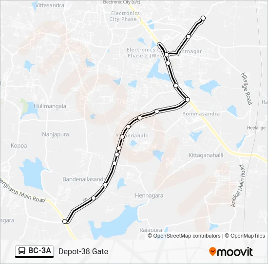 BC-3A Bus Line Map