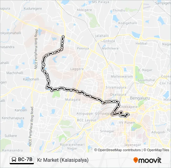 BC-7B Bus Line Map
