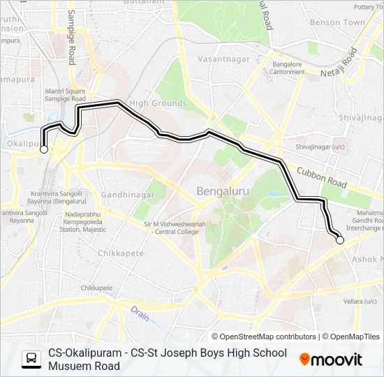 SJBHS-01 Bus Line Map