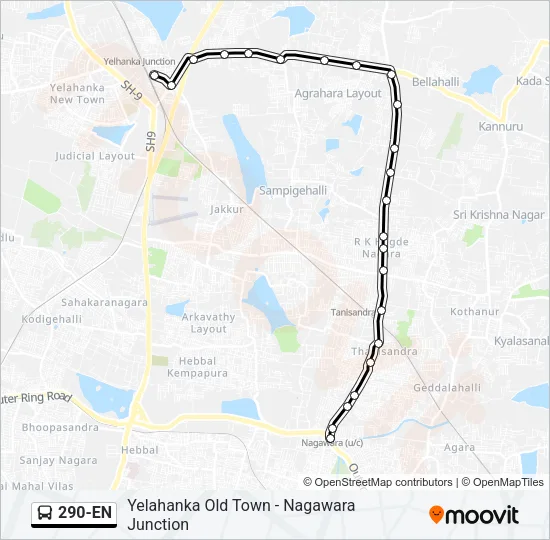 290-EN Bus Line Map